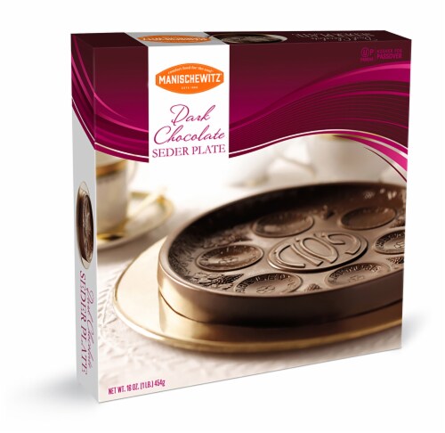 Manischewitz Dark Chocolate Seder Plate Perspective: front
