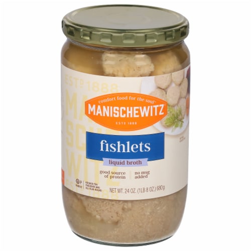 Manischewitz Fishlets in Liquid Broth Perspective: front