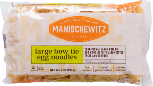 Manischewitz® Large Egg Bows Noodles Perspective: front