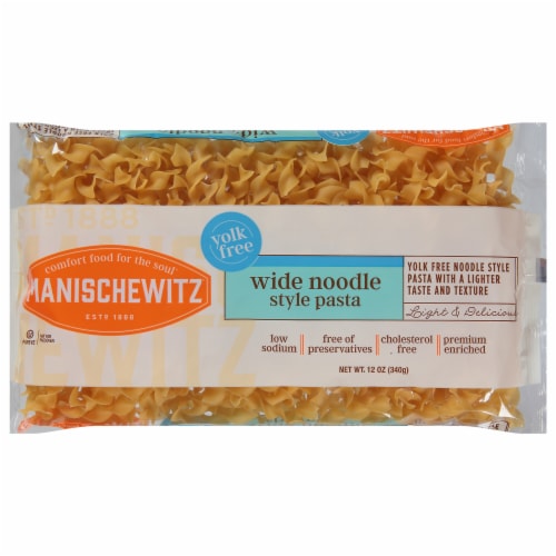 Manischewitz® No Yolk Wide Noodles Perspective: front