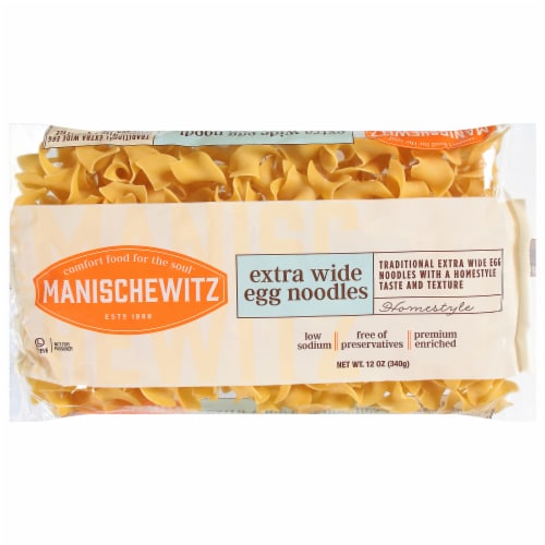 Manischewitz® Extra Wide Egg Noodles Perspective: front