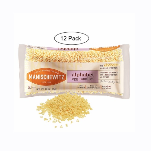 Manischewitz® Alphabet Premium Enriched Egg Noodles Perspective: front