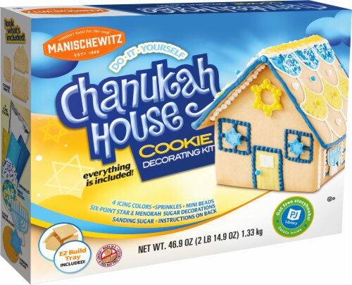 Manischewitz Chanukah House Vanilla Cookie Decorating Kit Perspective: front