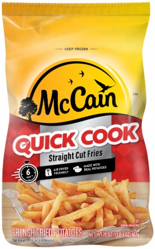 McCain Quick Cook Straight Cut French Fries, Frozen Potatoes Perspective: front
