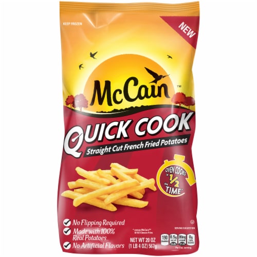 McCain Quick Cook Straight Cut French Fries, Frozen Potatoes Perspective: front