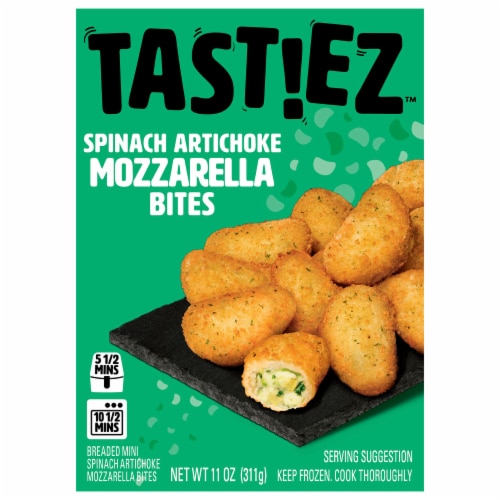 Tast!ez™ Spinach Artichoke Mozzarella Bites Perspective: front
