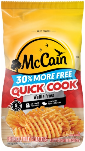 McCain Quick Cook Waffle Fries, Frozen Potatoes Perspective: front