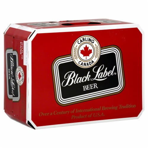 Black Label Beer, 12 cans / 12 fl oz - Smith’s Food and Drug