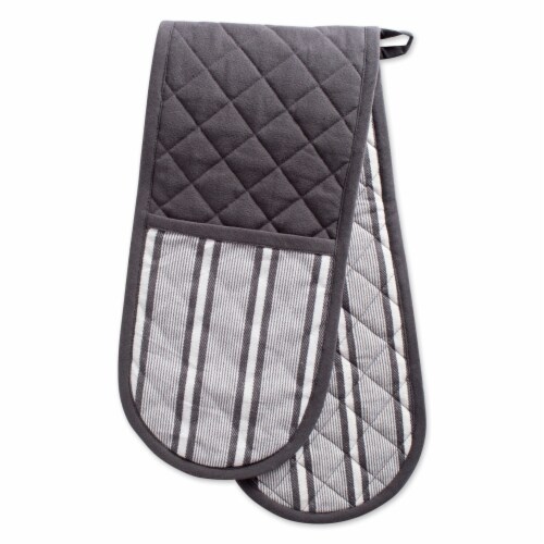 DII Mineral Chef Stripe Double Oven Mitt Perspective: front