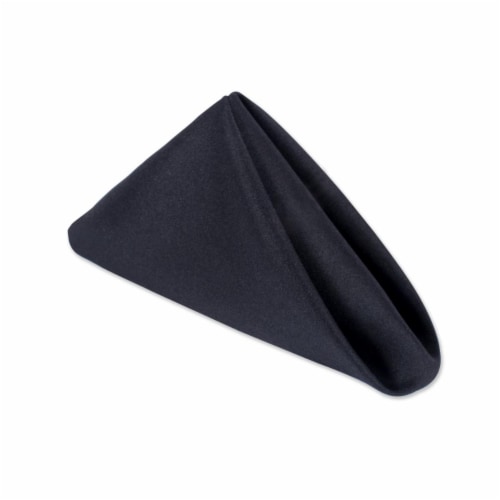 Design Imports FBA43766 18 x 18 in. Black Commercial Quality Napkin - Set of 12 Perspective: front