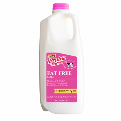 Prairie Farms Fat Free Skim Milk Perspective: front