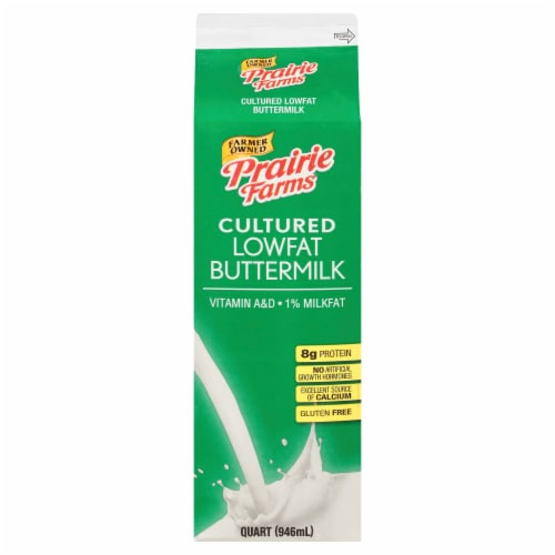 Prairie Farms Low Fat Buttermilk Perspective: front