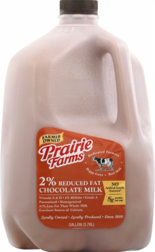 Prairie Farms 2% Reduced Fat Chocolate Milk Perspective: front