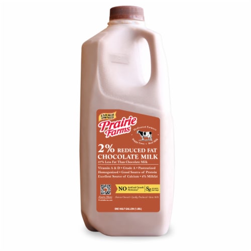 Prairie Farms 2% Reduced Fat Chocolate Milk Perspective: front