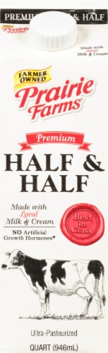 Prairie Farms Ultra-Pasteurized Half & Half Perspective: front