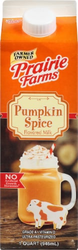 Prairie Farms Pumpkin Spice Flavored Milk Perspective: front