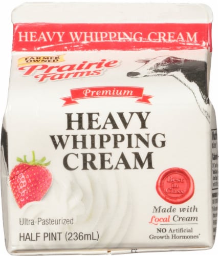 Prairie Farms Ultra-Pasteurized Heavy Whipping Cream Perspective: front
