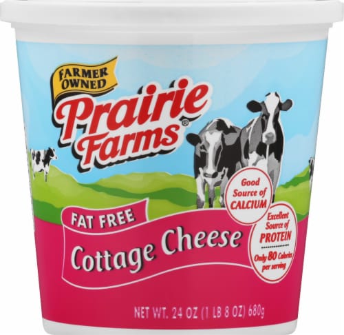 Prairie Farms Fat Free Cottage Cheese Perspective: front