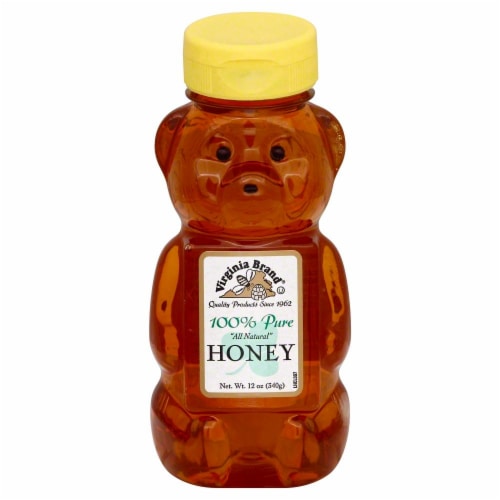 Virginia Brand Natural Honey Perspective: front