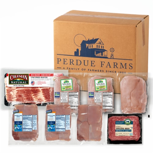 Perdue Farms Premium Chicken Beef and Pork Bundle Perspective: front