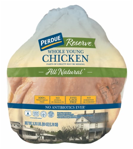 Perdue® Reserve™ No Antibiotics Ever Whole Young Chicken Perspective: front