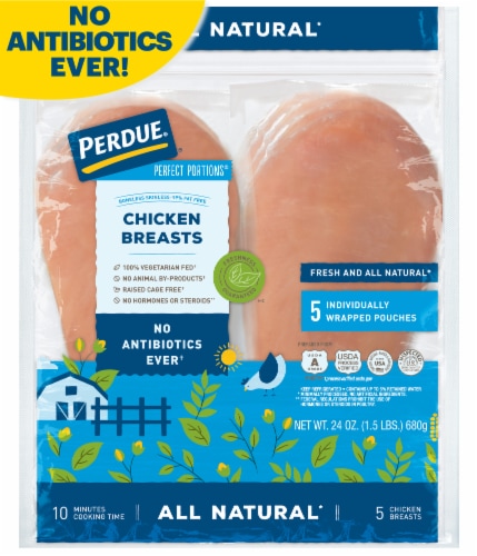 Perdue® Perfect Portions® Individually Wrapped Boneless Skinless Chicken Breast Perspective: front
