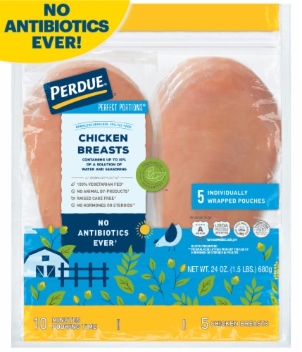 PERDUE® PERFECT PORTIONS® Boneless Skinless Chicken Breasts Perspective: front