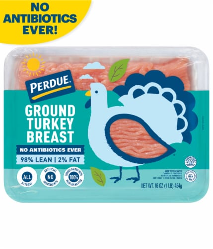 Perdue® Fresh 98% Lean Ground Turkey Breast Perspective: front