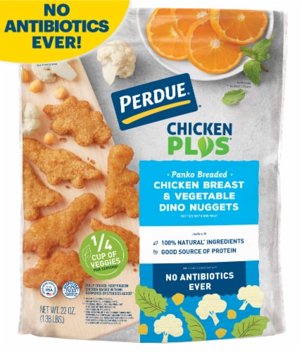 Perdue Chicken Plus Frozen Fully Cooked Panko Breaded Dino Shaped Chicken Breast Nuggets