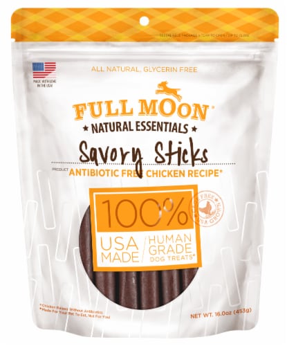 Full Moon® Antibotic Free Chicken Recipe Savory Sticks for Dogs Perspective: front
