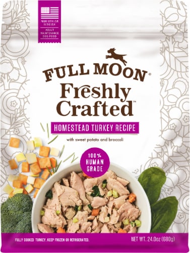 Full Moon® Freshly Crafted Homestead Turkey Recipe Dog Food Perspective: front