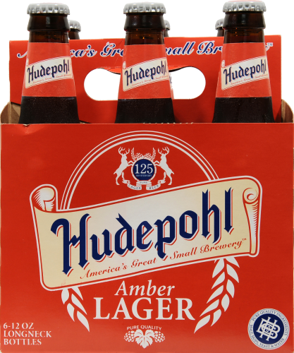 Hudepohl Amber Lager Perspective: front