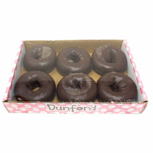 Dunford™ Chocolate Cake Chocolate Iced Donut Perspective: front
