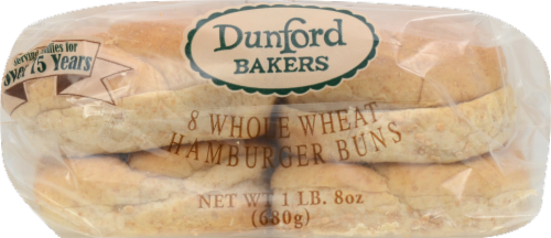 Dunford Bakers Whole Wheat Sandwich Buns Perspective: front