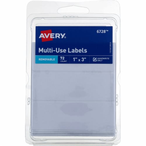 Avery® Multi-Use Removable Labels - White Perspective: front