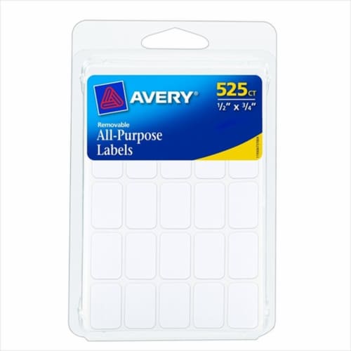 Avery® Multi-Use Labels - White Perspective: front