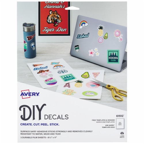 Avery DIY Decals Perspective: front