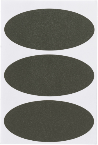 Avery Oval Chalk Labels - 12 Pack - Black Perspective: front