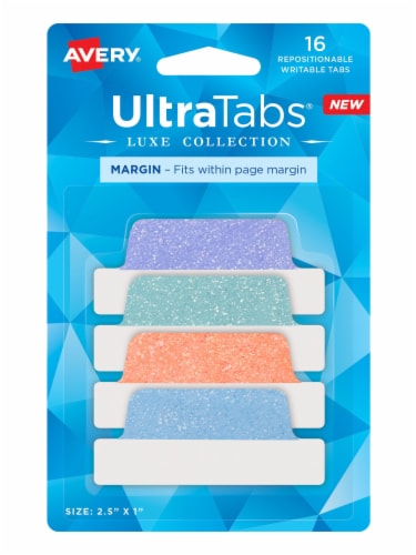 Avery® Luxe Pastel Gold Shimmer Margin Tabs Perspective: front