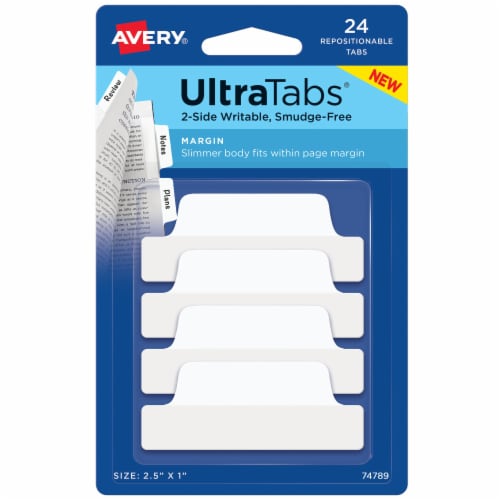 Avery Ultra Tabs Margin Tabs Perspective: front