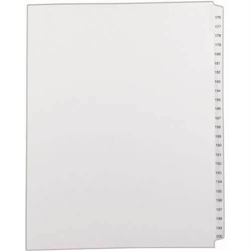 Avery Allstate Style Collated Legal Dividers - 1 x Divider(s) - Side Tab(s) - 176-200 - 25 Tab(s)/Set - 8.5 Avery Allstate Style Collated Legal Dividers - 1 x Divider(s) - Side Tab(s) - 176-200 - 25 Tab(s)/Set - 8.5