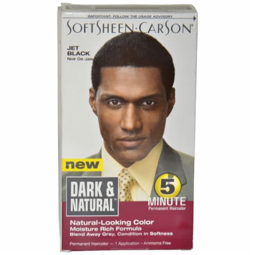 SoftSheen Carson® Dark & Natural Jet Black Mens 5 Minute Shampoo-In Hair  Color, 1 ct - Kroger