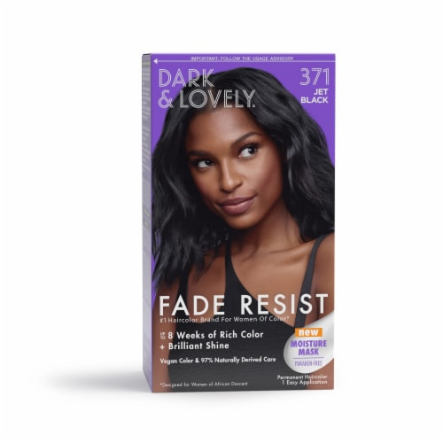 Dark & Lovely® 371 Jet Black Fade Resist Permanent Hair Color Perspective: front