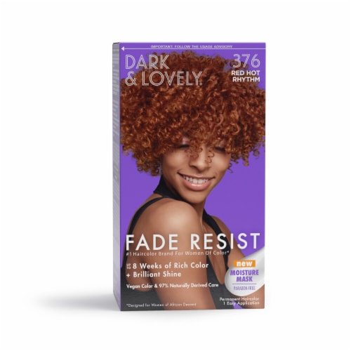 Dark and Lovely Fade Resist Permanent Hair Color 376 Red Hot Rhythm Perspective: front