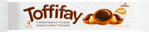 Toffifay® Hazelnut & Chocolate Caramel Candy Bar Perspective: front