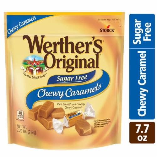 Werther's Original Sugar Free Chewy Caramels Perspective: front