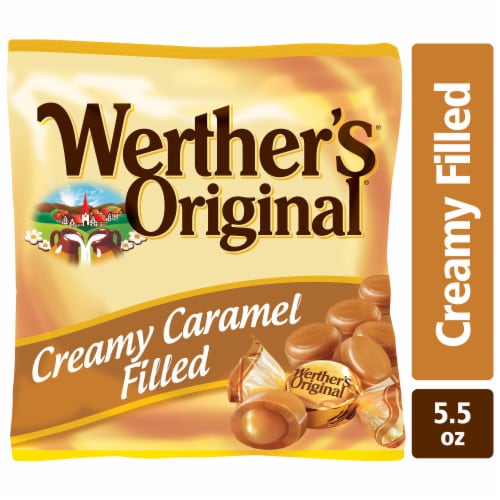 Werthers Original Creamy Caramel Filled Candy Perspective: front