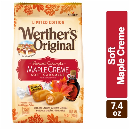 Werther's Original Caramel Popcorn, Resealable Pouch, 6 Oz Bag