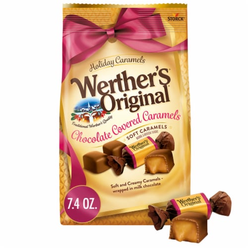 Werther’s Original Chocolate Covered Soft Caramels Perspective: front