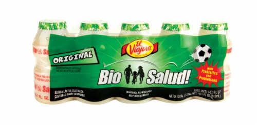 El Viajero Bio-Salud Original Probiotic Yogurt Drinks Perspective: front